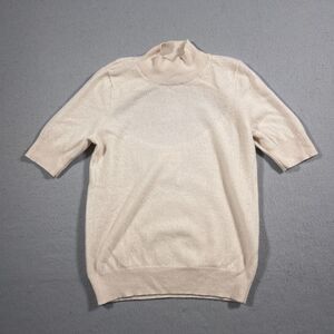 Anthropologie Soft Beige Turtleneck Sweater